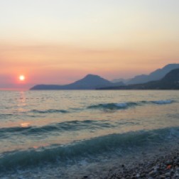 Montenegro beach sunset